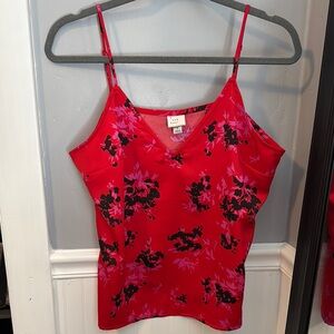 Floral Red Camisole Top
